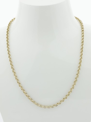 Gold belcher link chain 9ct - gold,