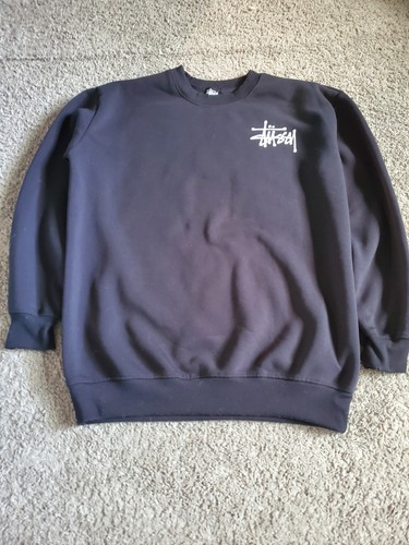Black stussy sweater - black,