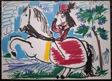 Pablo Picasso, Toros y Toreros - Colour offset  Lithograph 1961