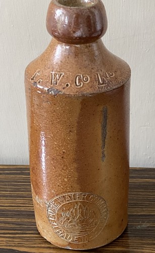 Antique stoneware bottle - antique,
