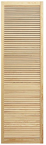 Wooden open louvre - wooden, wardrobe