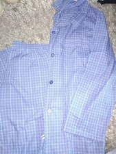 Mens Blue Stripe Pyjamas Pj