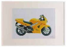 Honda VFR800FI 1998 A3 framed