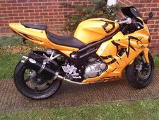 HYOSUNG GT250R / GT250 COMET Black Tri-oval twin outlet ROAD LEGAL Exhaust Can