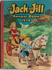 JACK AND JILL ANNUAL BOOK 1959 Fun Toyland Harold Hare Fred Frog Oojah Gollies!