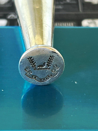 Hallmarked silver desk seal - silver,
