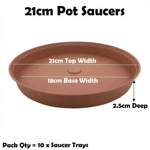21cm plant pot - 21cm, saucer
