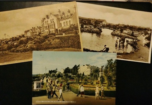 Clacton sea postcards - x,