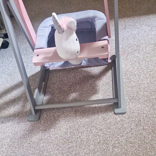 Grey pink white unicorn - white,