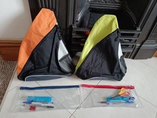 Achtison x2 Girls/Boys Bundle Backpack Sling Side Bags&2x packs of stationaries 