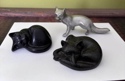 Job lot set ornaments cat - job,