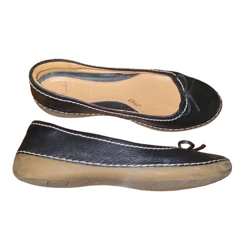 Clarks size black - black, leather