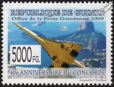 CONCORDE (Rio de Janeiro) Supersonic Airliner Aircraft Stamp #1 (2009 Guinea)