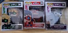 Miraculous Funko pop (Cat Noir/Lady bug/Hawk moth) set + Pop Protectors