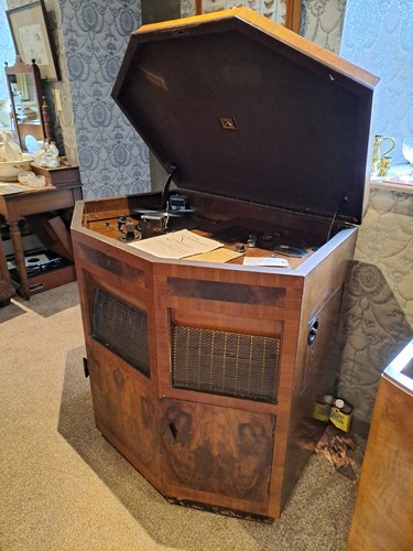 Hmv 801 vintage radiogram - hmv,