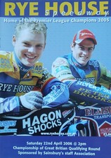 RYE HOUSE SPEEDWAY PROGRAMME