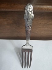 1847 Rogers Bros Snow White & Seven Dwarfs Baby Fork Silverplate Silver Plate
