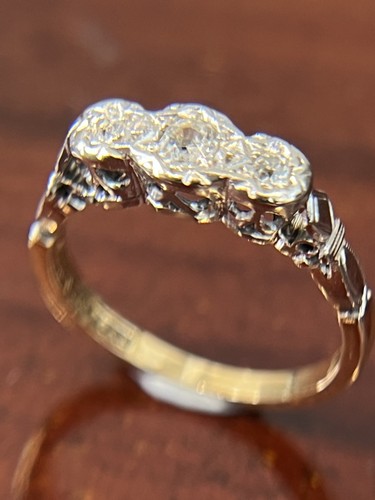 Antique 18ct gold platinum - &,