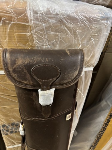 Devonshire leather gun slip - gun, up