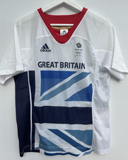 Team GB London 2012 Shirt Adidas Olympics Short Sleeve Mens Medium M