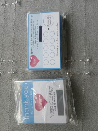 Avon loyalty scratch cards - avon,