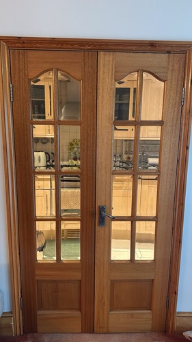 Wood brown double french - wood,
