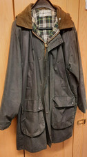 mens waxed cotton long coat outer&lining100%cotton,sleeve lining&filling100% UK