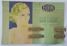 Vintage Hair Curlers 1920s Flapper Packaging Unused Elfin Flexible Ladies 20s