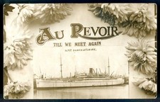 HMT "SOMERSETSHIRE" Troopship (Bibby Line). Posted from Southampton 1930 RP