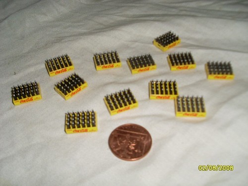 Miniature coca cola crates - miniature,