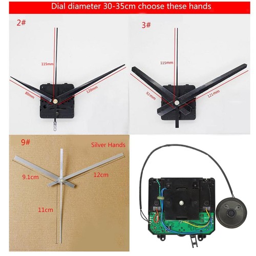Pendulum clock movement with - clock,