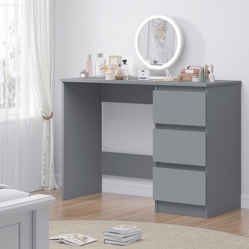 Dark matt grey desk - matt, drawer