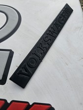  VW VOLKSWAGEN PLASTIC BOOT BADGE SCRIPT Mk1 Golf  Scirocco 
