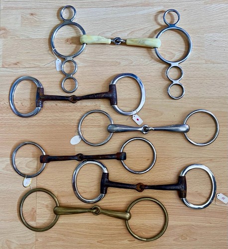 Job lot snaffles - lot, (6)