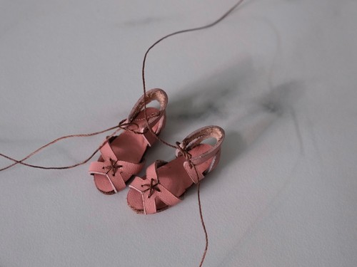 Mini doll pink leather - mini,
