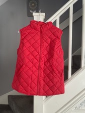Ladies Red Padded Gilet/ Body