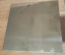 250mm x 250mm x 1.5mm thick bright polished brass sheet