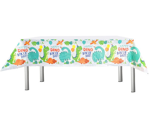 Dinosaur tablecloth birthday - dinosaur,