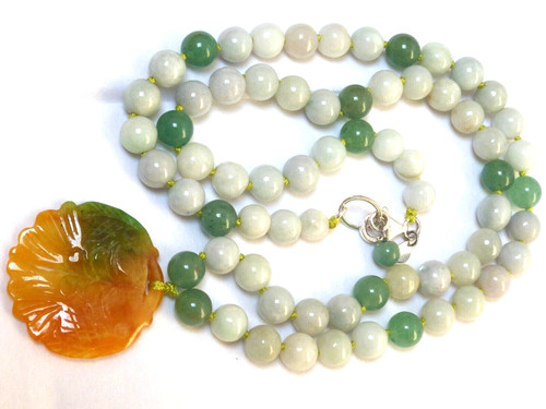 Chinese natural jade 8mm - 8mm, bead