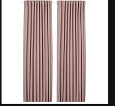 IKEA ANNAKAJSA 145 x 250cm Room Darkening Curtains 1 Pair - pink (704.627.90)