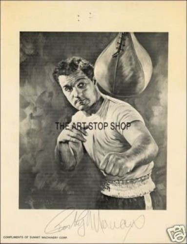 Rocky marciano signed photo - marciano,