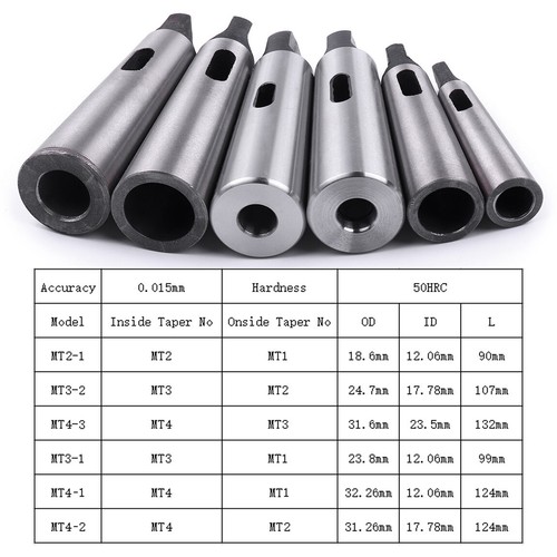 Morse taper adapter mt1 - taper, mt2