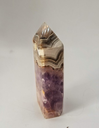 Amethyst lace agate tower - amethyst,