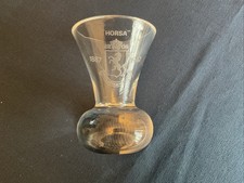 Horsa 2208 Firing Toasting Glass 1887 - 1987 Heavy Base Vintage Glass Engraved