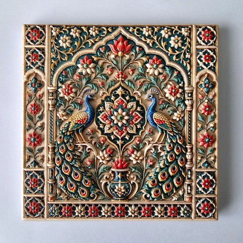 Mughal peacock garden - peacock, high