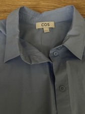 COS Oversized Shirt Size 14/Eur 42 Blue