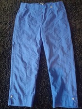 Robell Cropped Electric Blue