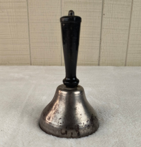 Vintage hand bell rustic - bell,