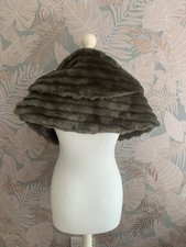Grey Faux Fur Women's Shoulder