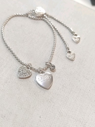 Lipsy silver plated - silver, crystal